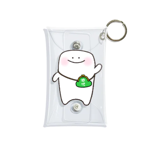 がま口財布の底地くん Mini Clear Multipurpose Case