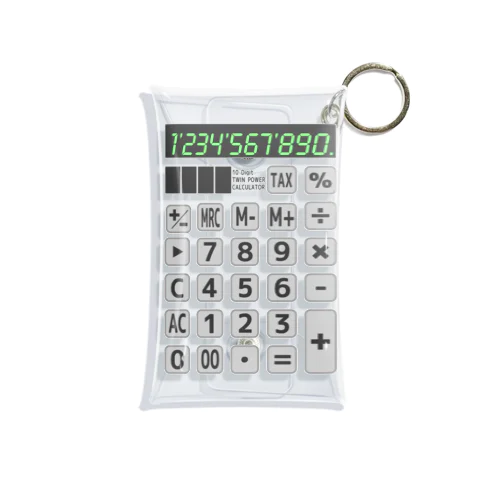 電卓 Calculator Mini Clear Multipurpose Case