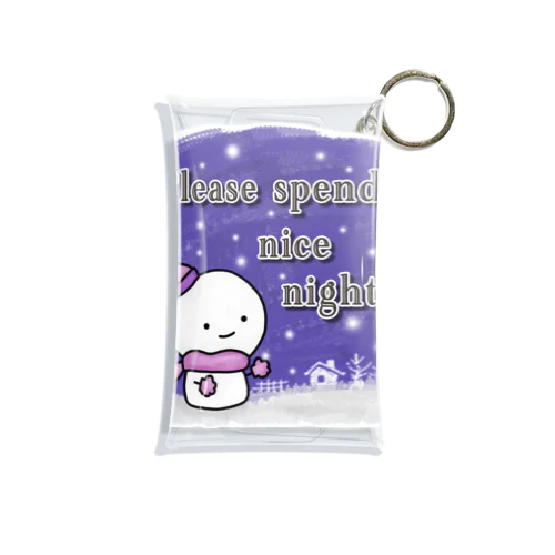 Please spend nice night!/ステキな夜をお過ごし下さい! Mini Clear Multipurpose Case