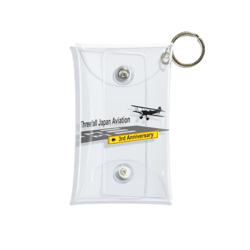 3周年記念グッズ第２弾【Threefall Japan Aviation】公式グッズ Mini Clear Multipurpose Case