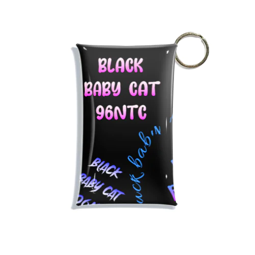 black baby cat Mini Clear Multipurpose Case