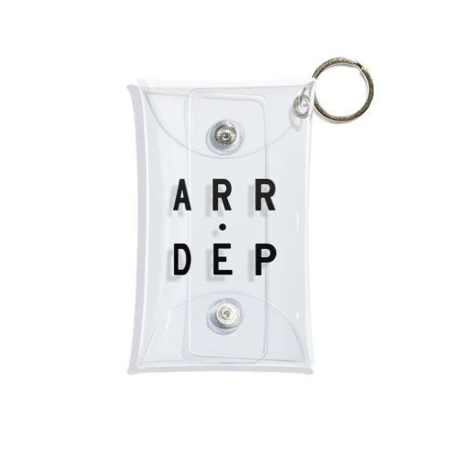 ARRDEP  Black logo Mini Clear Multipurpose Case