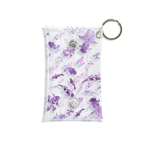 雅の間(purple design) Mini Clear Multipurpose Case