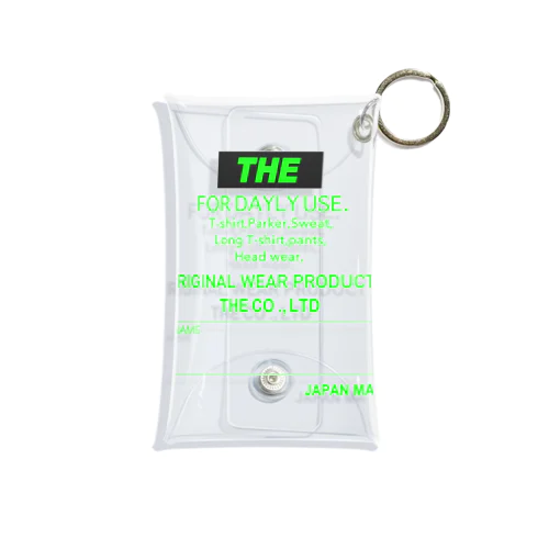 THE LABEL/GREEN Mini Clear Multipurpose Case