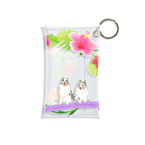 【ご依頼品】Beloved Shetland Sheepdogs C Mini Clear Multipurpose Case