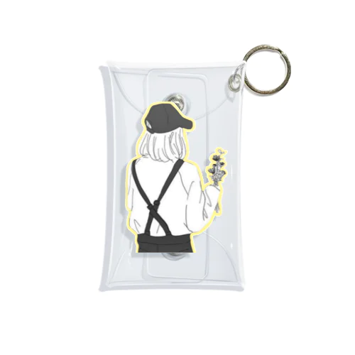 女の子backview Mini Clear Multipurpose Case