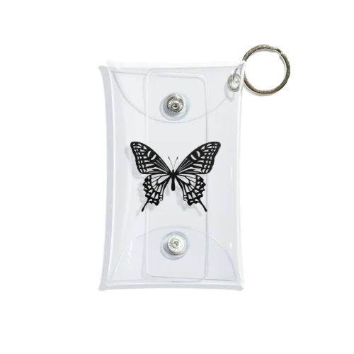 BLACK butterfly Mini Clear Multipurpose Case