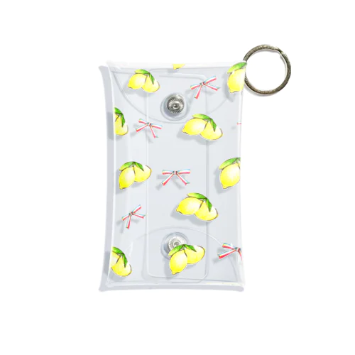 レモン × リボン Mini Clear Multipurpose Case