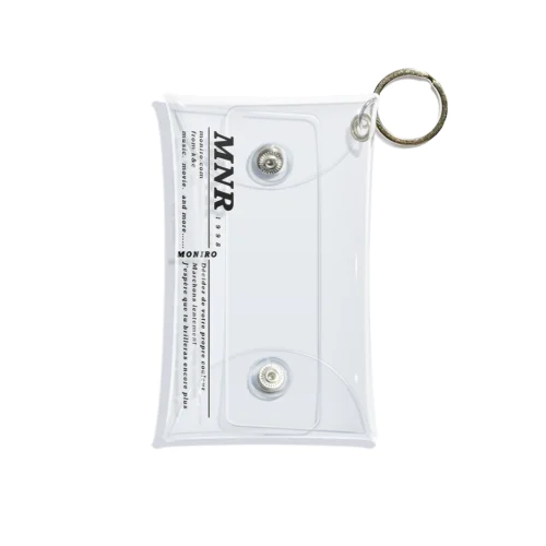 MONIRO logo Mini Clear Multipurpose Case