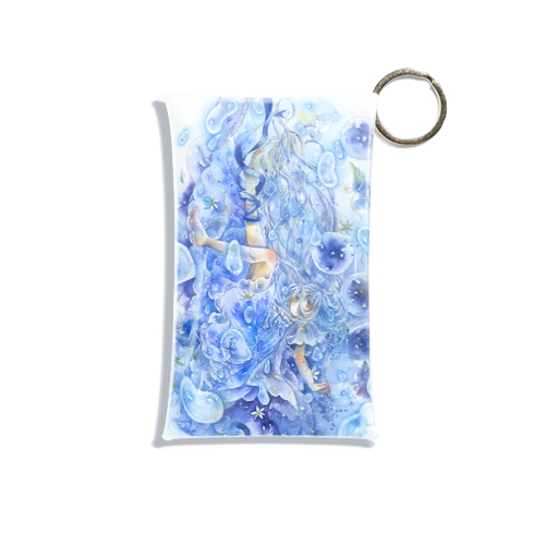 vague blue Mini Clear Multipurpose Case