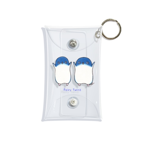 ふたごのフェアリーペンギン(ロゴあり) Mini Clear Multipurpose Case