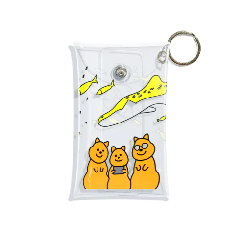 クオッカ　水族館YELLOW.ver Mini Clear Multipurpose Case