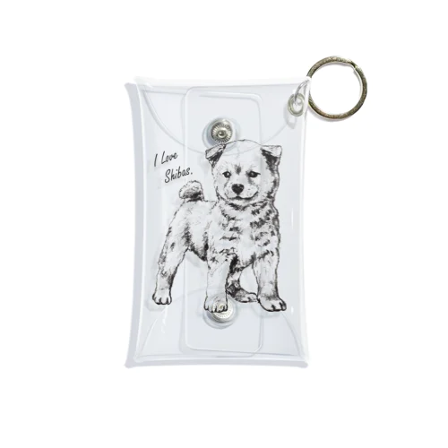 柴犬が好き Mini Clear Multipurpose Case