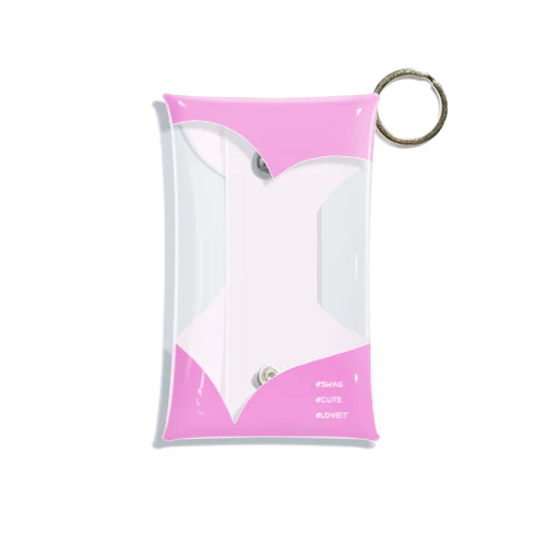 アクスタケース(ハート枠Pink) Mini Clear Multipurpose Case