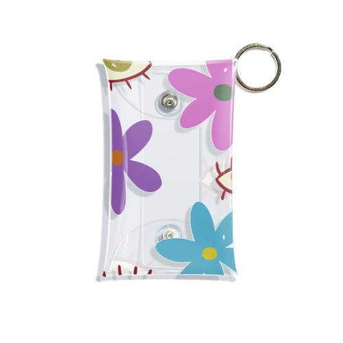 Flower×Eye Mini Clear Multipurpose Case