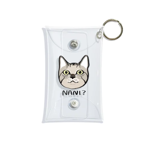 お猫様04 Mini Clear Multipurpose Case