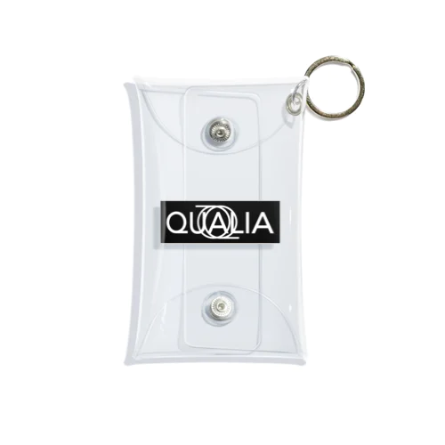 QUALIA box logo multi clear case 미니 투명 동전 지갑