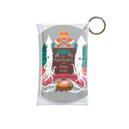烏賊紋章（カラー） Mini Clear Multipurpose Case