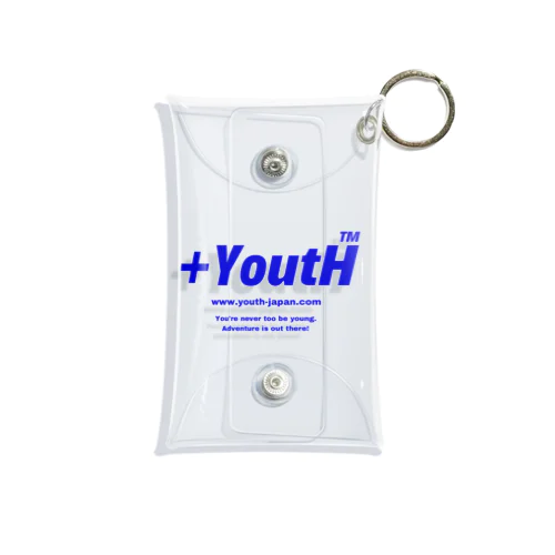 +YoutH Blue logo Mini Clear Multipurpose Case
