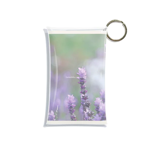 flower photo - lavender Mini Clear Multipurpose Case