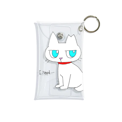 さくらねこ（しろ） Mini Clear Multipurpose Case