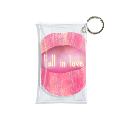 Lips💋 foll in love ミニクリアマルチケース