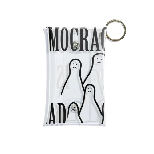 DEMOCRACY IS DEAD Mini Clear Multipurpose Case