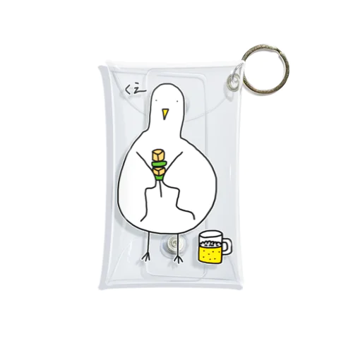 トリだって焼き鳥食べたっていいじゃない！by.とりお Mini Clear Multipurpose Case