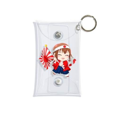 旭日旗くぅ Mini Clear Multipurpose Case