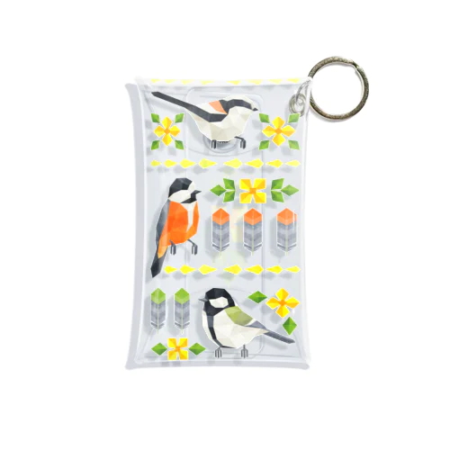 エナガ＆ヤマガラ＆シジュウカラ Mini Clear Multipurpose Case