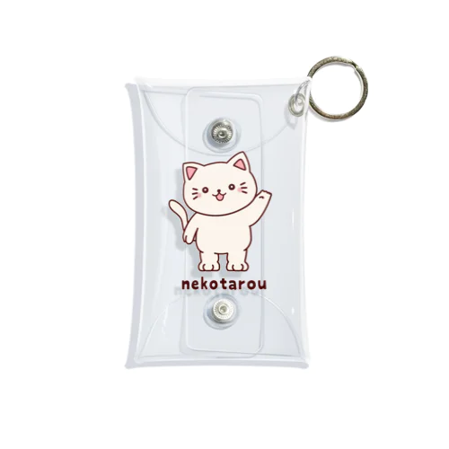 ねこたろう（やぁ！） Mini Clear Multipurpose Case