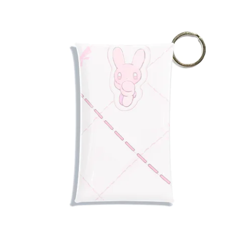 ♡。usagi quilt ♡。 Mini Clear Multipurpose Case