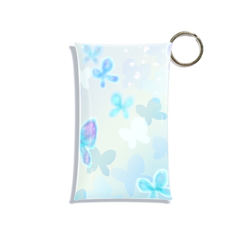 青い蝶は夢のうたかた。 Mini Clear Multipurpose Case