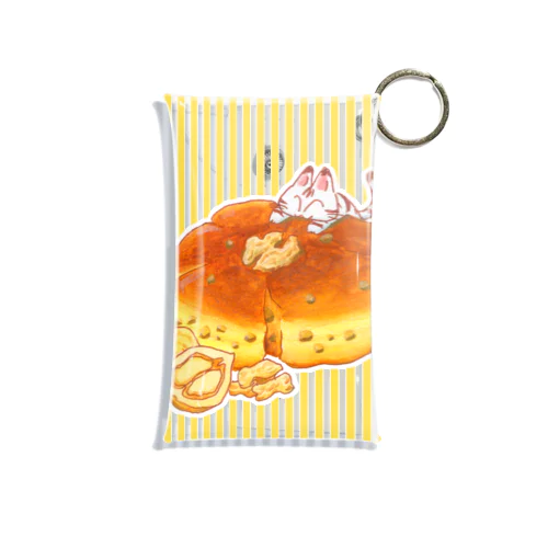 にゃんこ＆食《くるみパン》しましまA Mini Clear Multipurpose Case