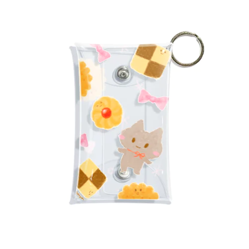 クッキーとにゃんこ Mini Clear Multipurpose Case