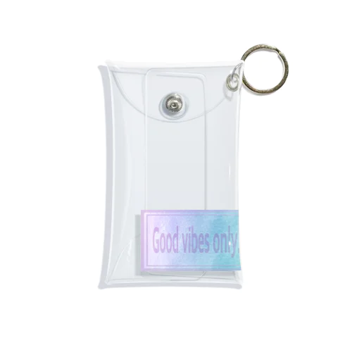 Good vibes only. Mini Clear Multipurpose Case