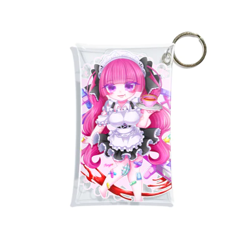 Suicide Maid ミニキャラピンク色 Mini Clear Multipurpose Case