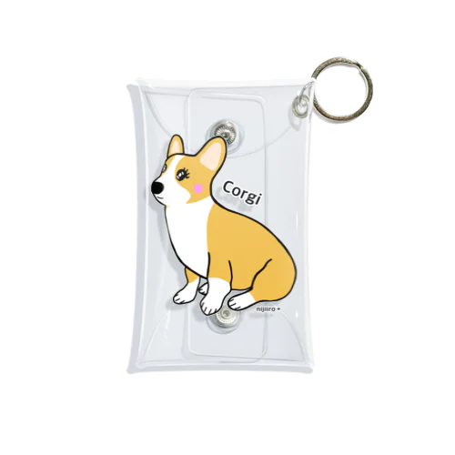 かわいいコーギー犬 Mini Clear Multipurpose Case