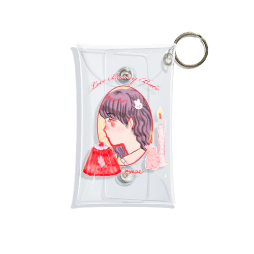 LOVE BUNNY BABE _GIRLS Mini Clear Multipurpose Case