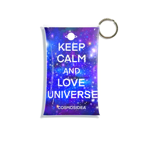 KEEP CALM AND LOVE UNIVERSE Mini Clear Multipurpose Case