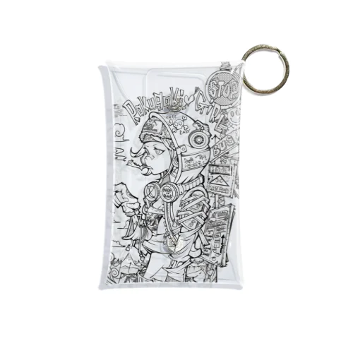 BUS STOP GIRL Mini Clear Multipurpose Case