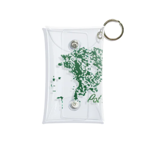 💚レトロ風プリント💚    pod head girl シリーズ Mini Clear Multipurpose Case