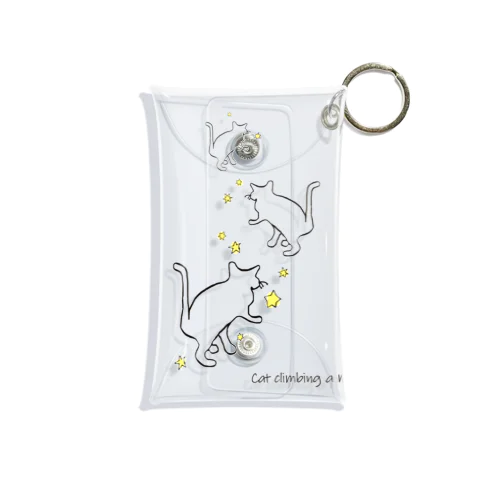 星を集めるねこ Mini Clear Multipurpose Case