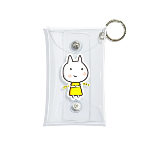 【悪巧み】うさねこ【腹黒】 Mini Clear Multipurpose Case