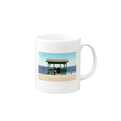 海辺の小屋(San Diego) マグカップ