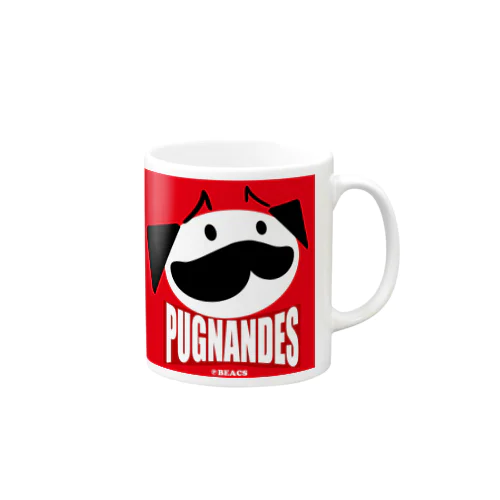 PUGNANDES2022_Red マグカップ