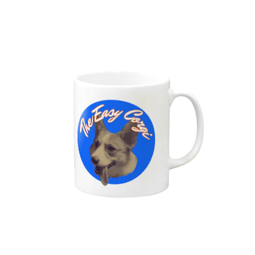 The Easy Corgi -BLUE Logo-（イージーコーギー） Mug