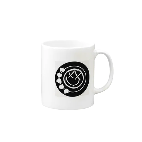 black smiley Mug