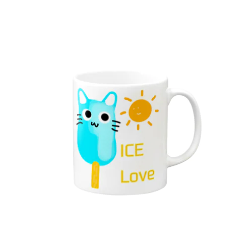 アイスを愛する猫 Mug