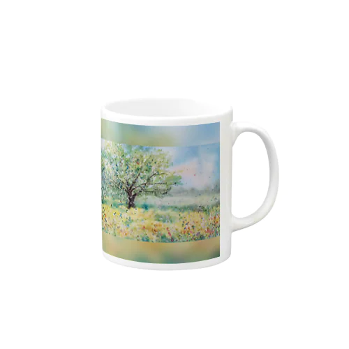 watercolor field Mug